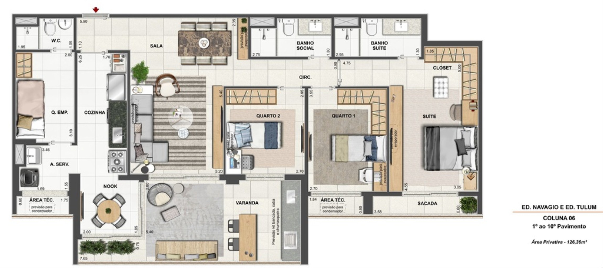 Apartamento, 4 quartos, 158 m² - Foto 53