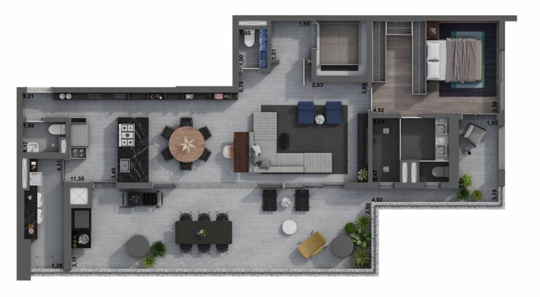Apartamento, 3 quartos, 178 m² - Foto 18