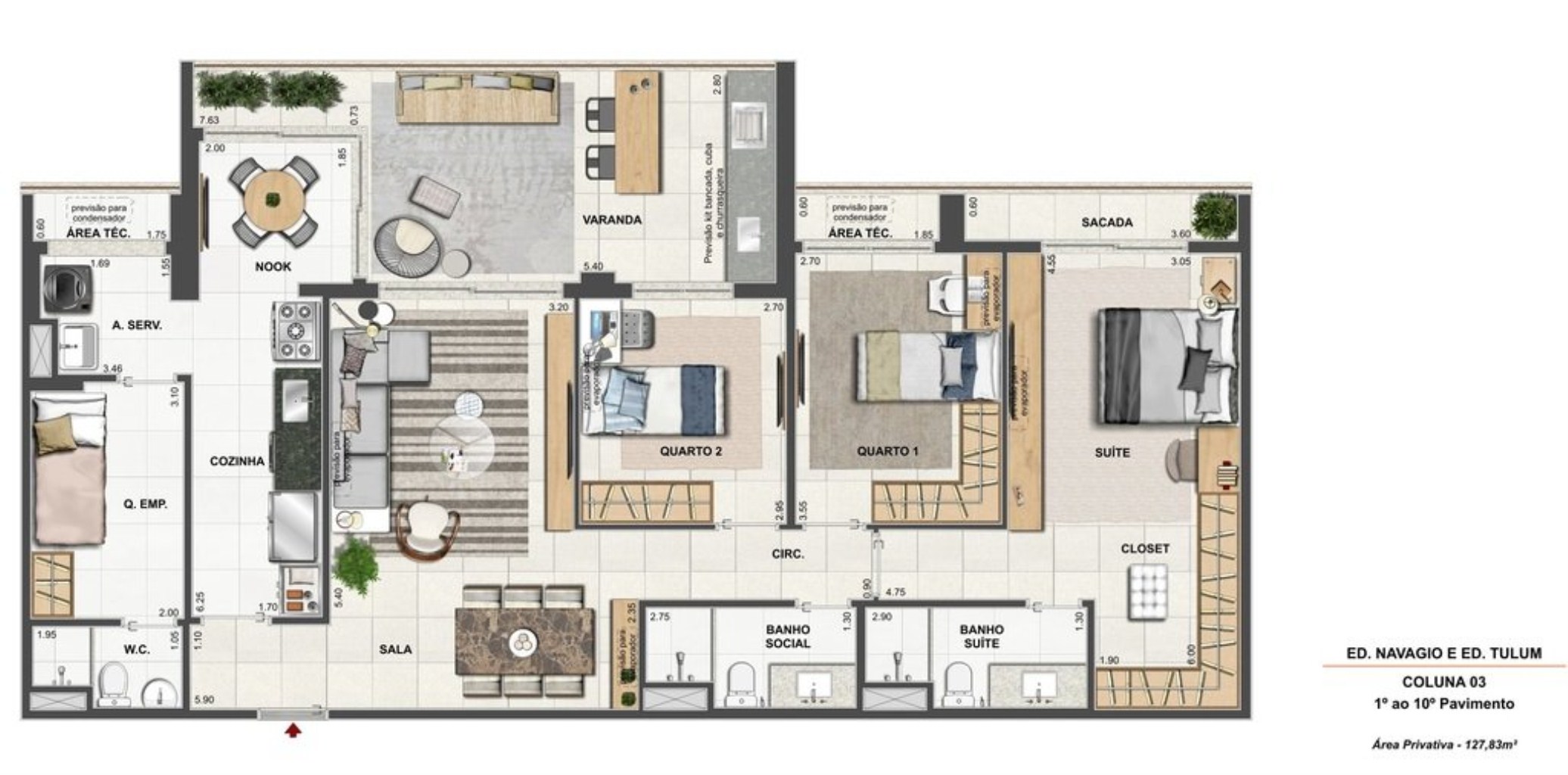 Apartamento, 4 quartos, 187 m² - Foto 54