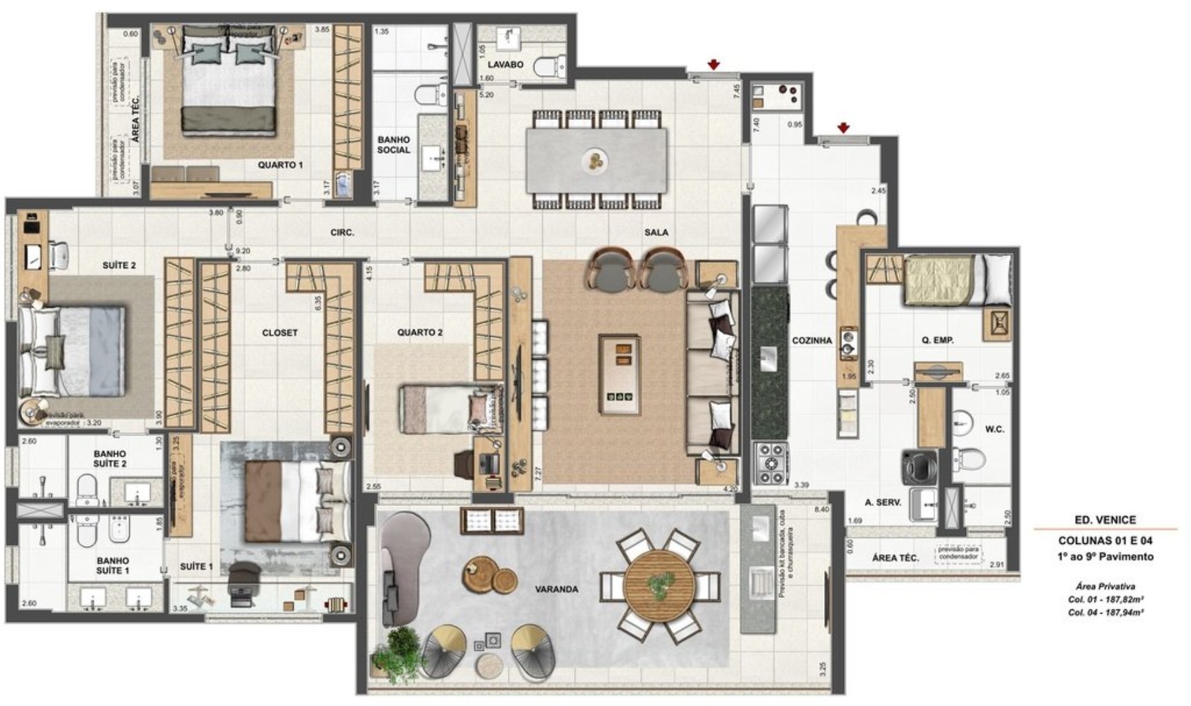 Apartamento, 4 quartos, 187 m² - Foto 56