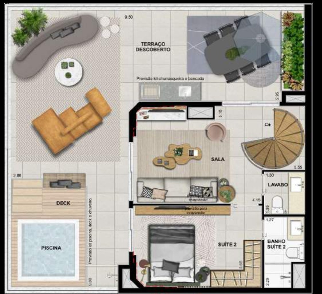 Cobertura à venda com 2 quartos, 150m² - Foto 39