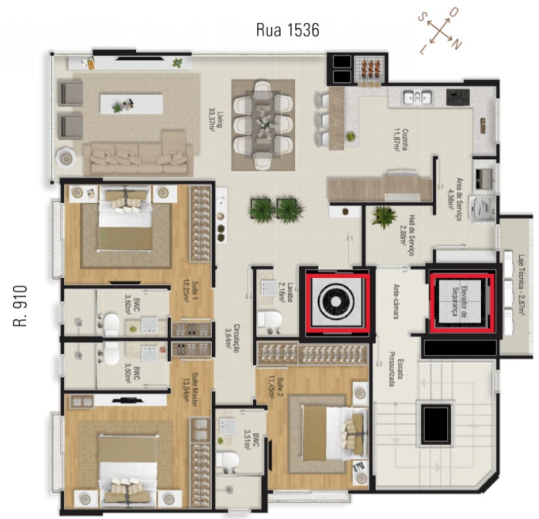 Apartamento, 3 quartos, 172 m² - Foto 7