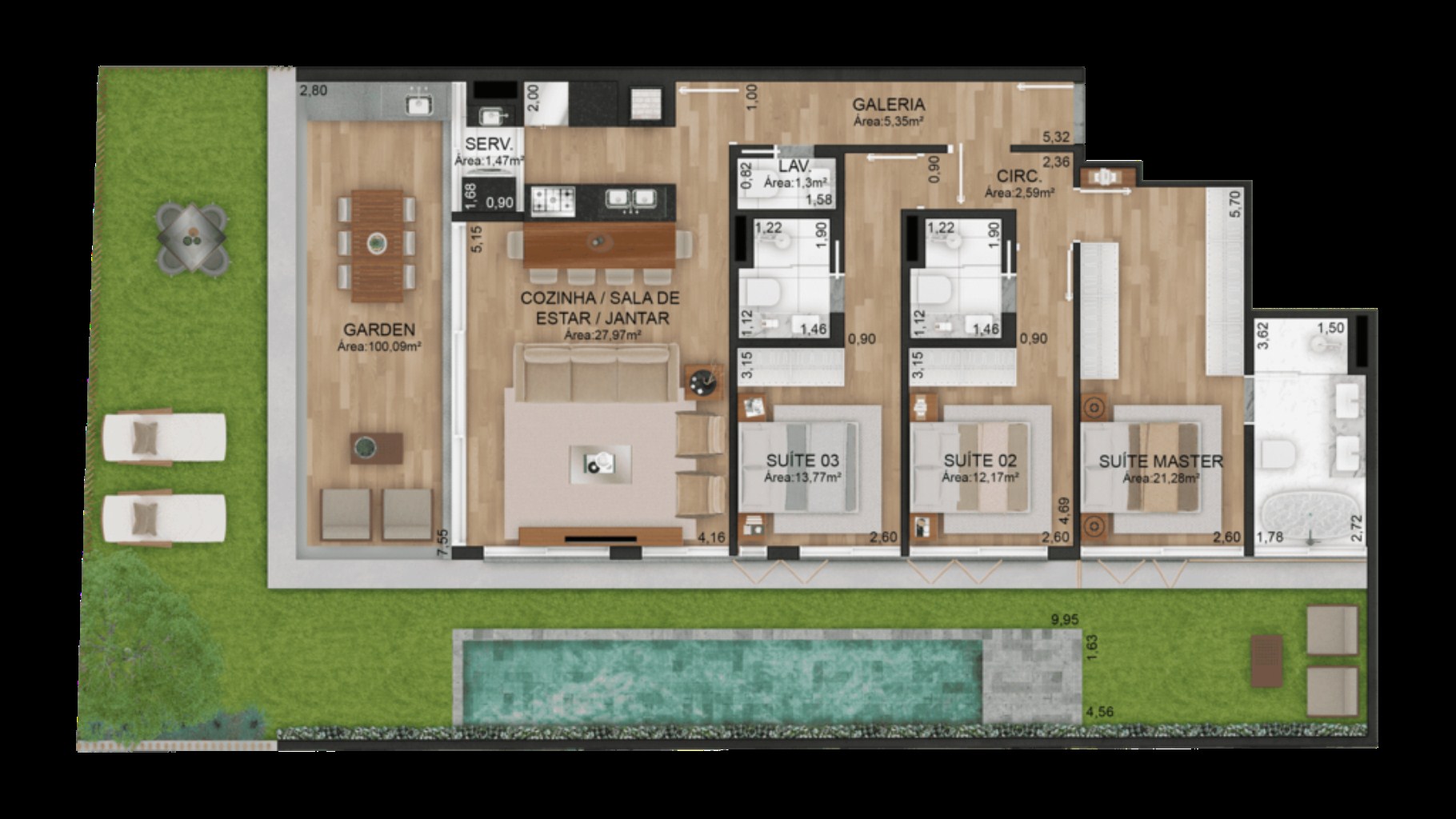 Apartamento, 3 quartos, 197 m² - Foto 25