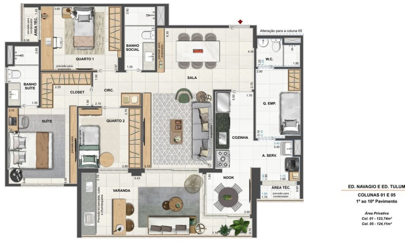 Apartamento, 4 quartos, 187 m² - Foto 50
