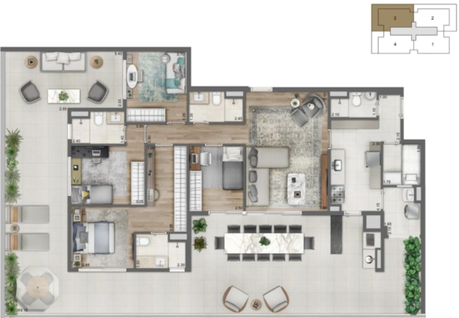 Apartamento, 4 quartos, 136 m² - Foto 27