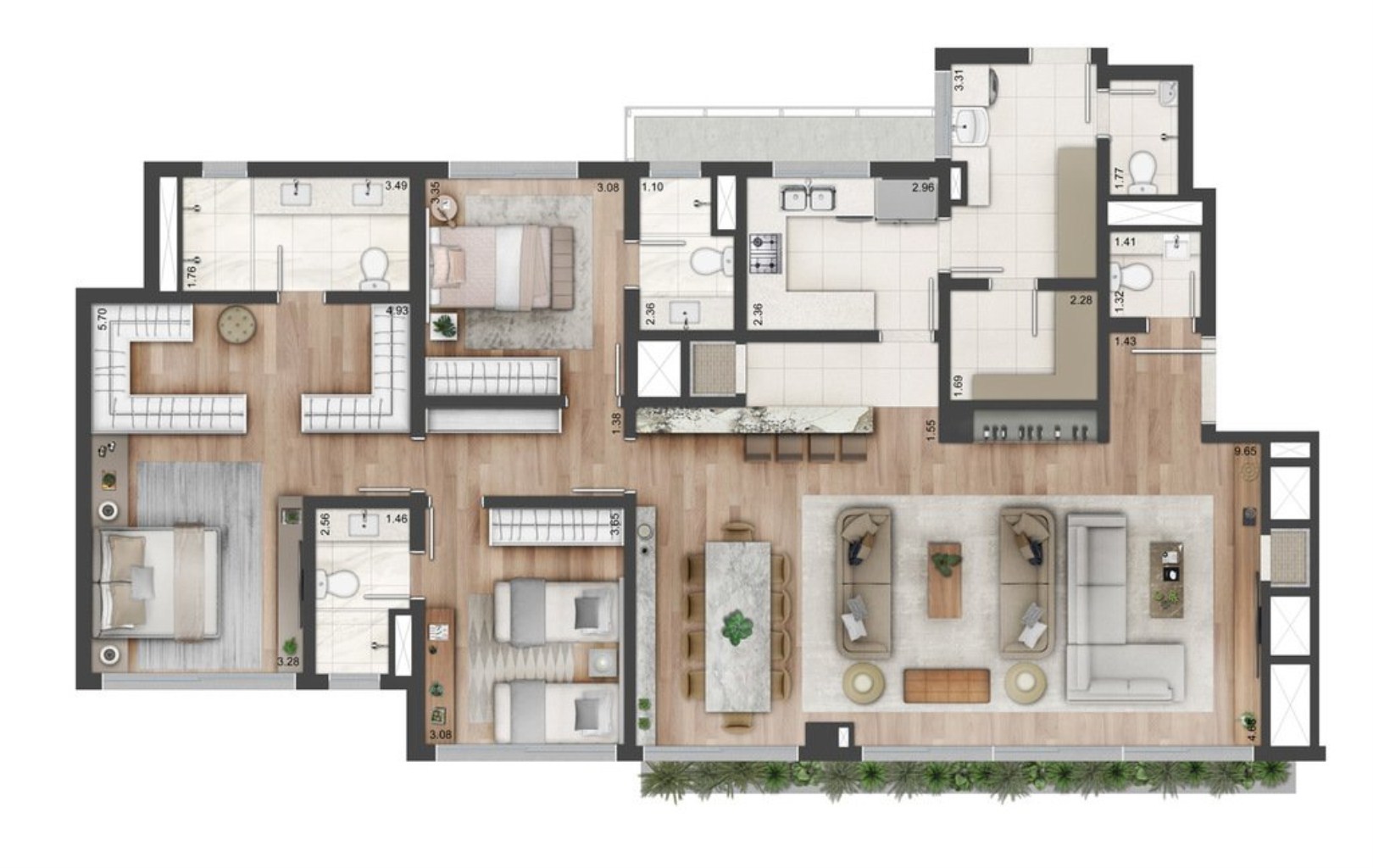 Apartamento, 3 quartos, 143 m² - Foto 34