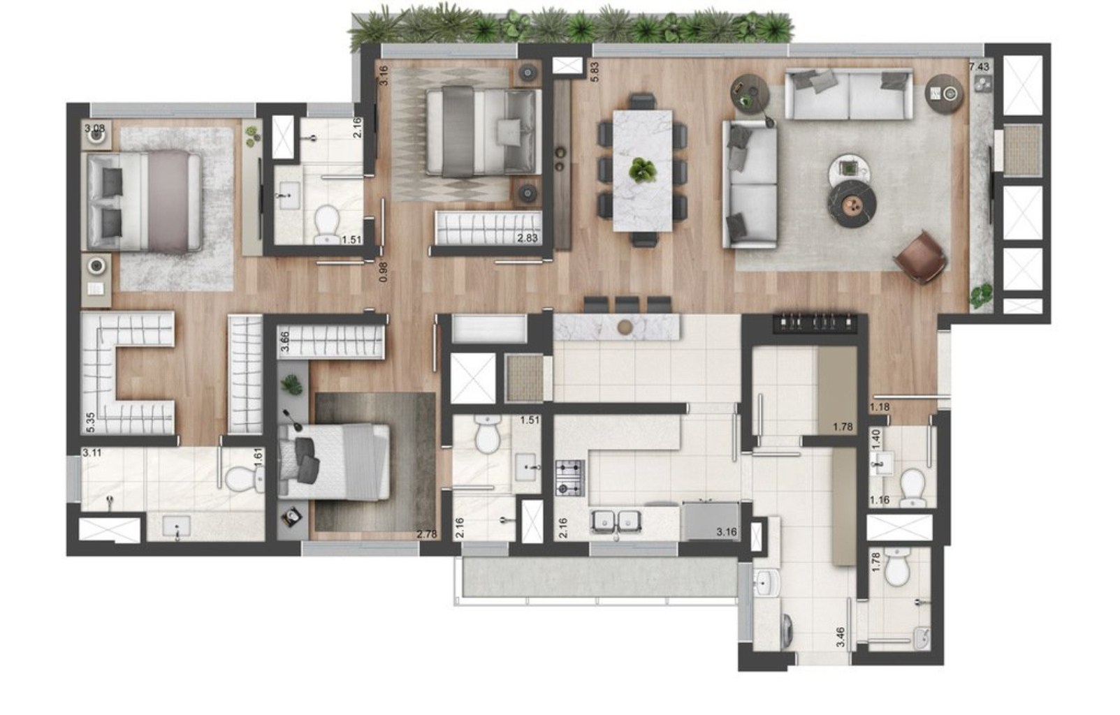 Apartamento, 3 quartos, 143 m² - Foto 26