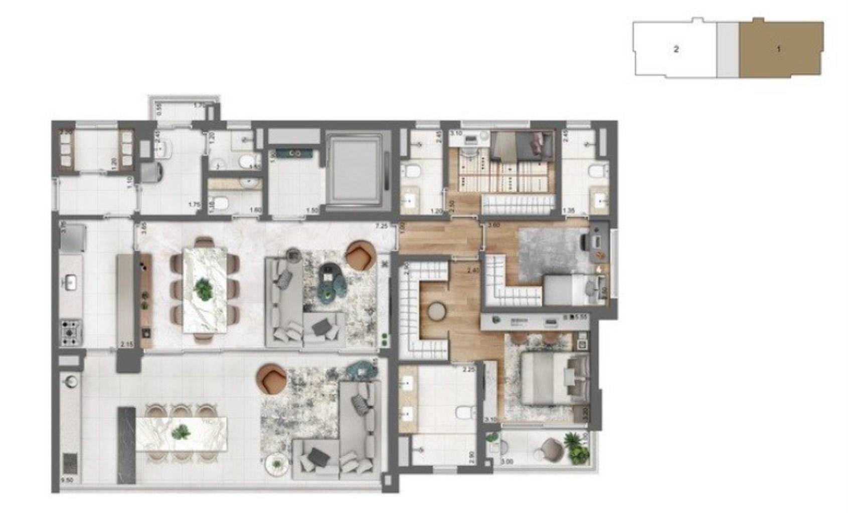 Apartamento, 3 quartos, 303 m² - Foto 14