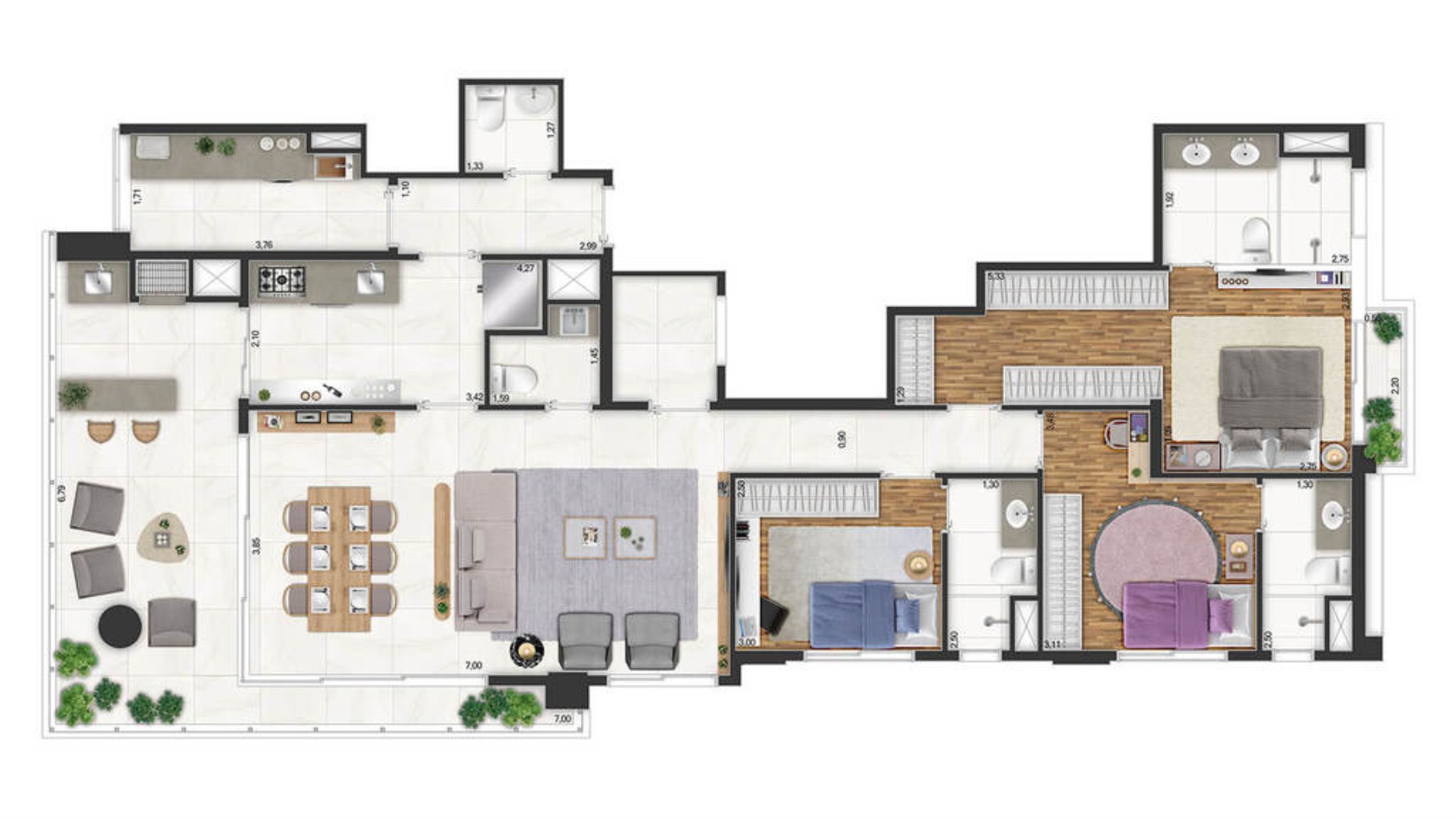 Apartamento, 3 quartos, 136 m² - Foto 13