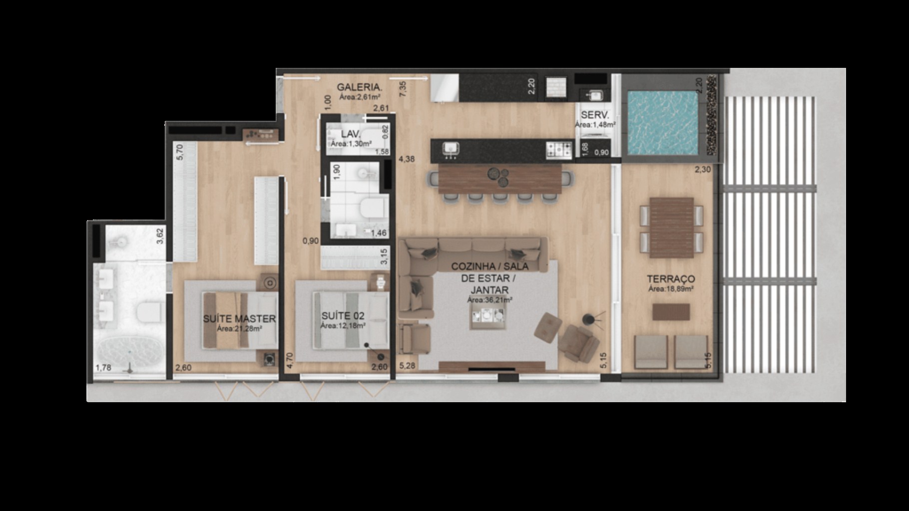 Apartamento, 3 quartos, 197 m² - Foto 17
