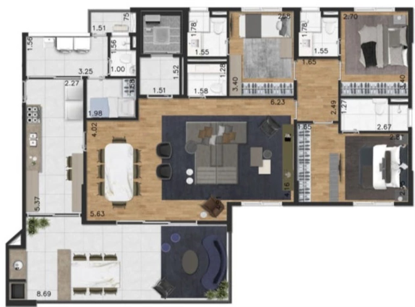Apartamento, 3 quartos, 128 m² - Foto 25