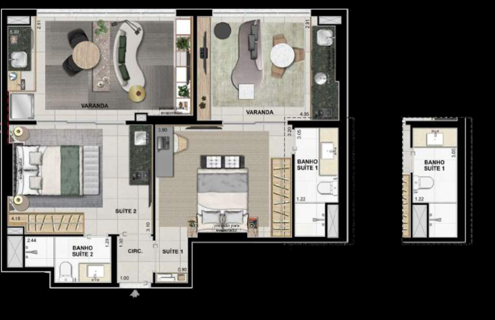 Cobertura à venda com 2 quartos, 150m² - Foto 30