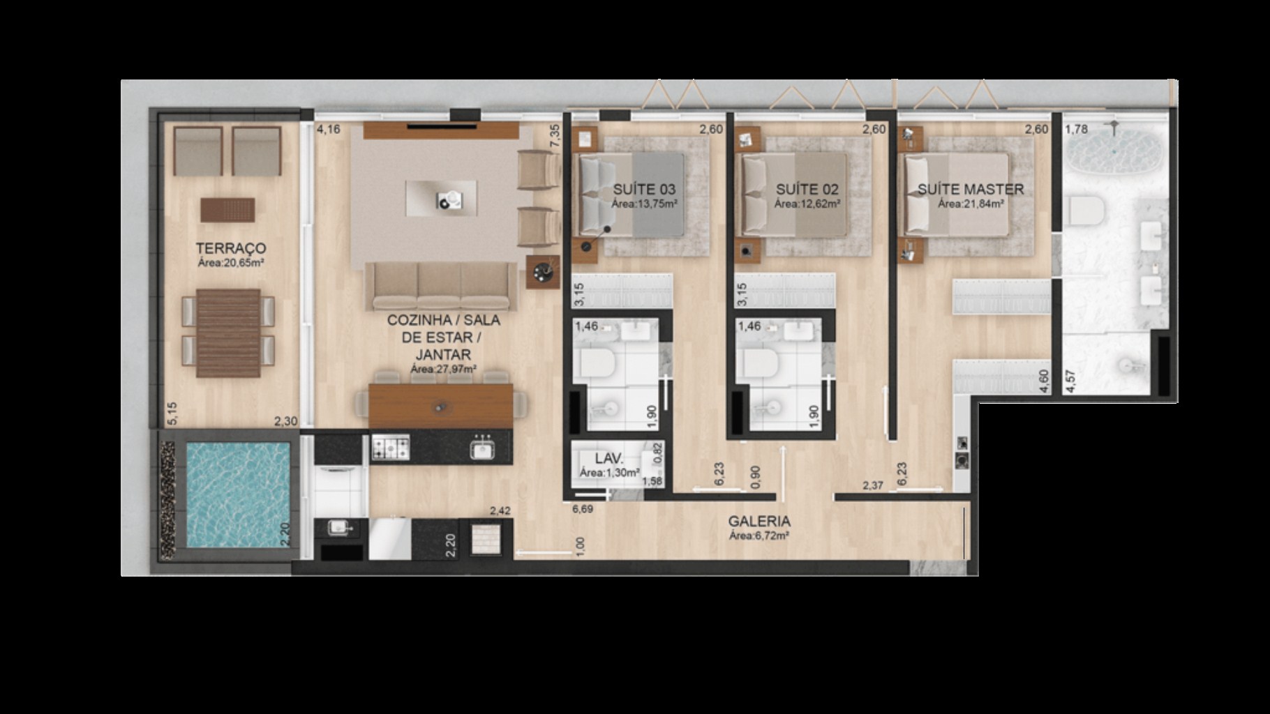 Apartamento, 3 quartos, 197 m² - Foto 19