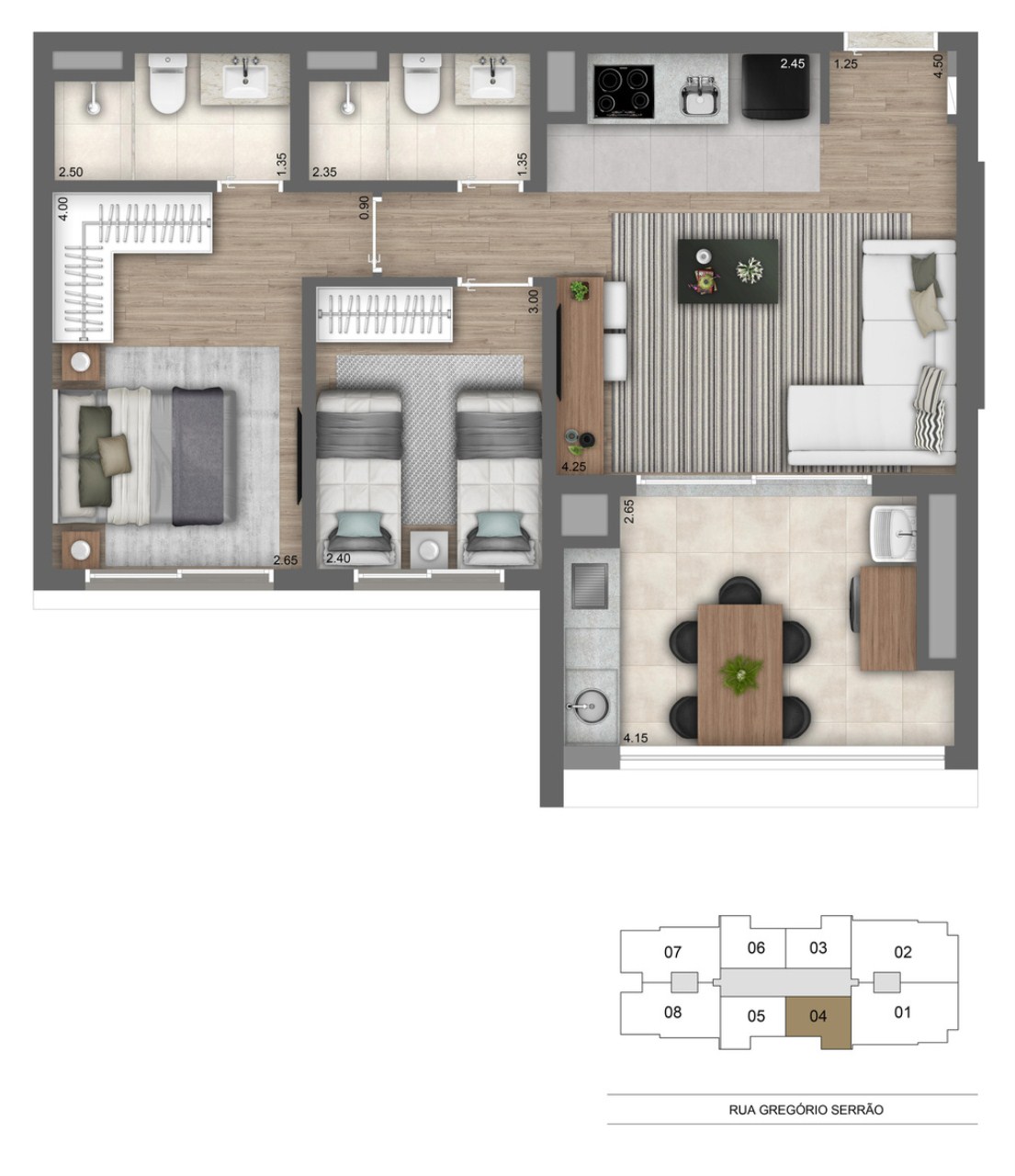Apartamento, 2 quartos, 65 m² - Foto 15