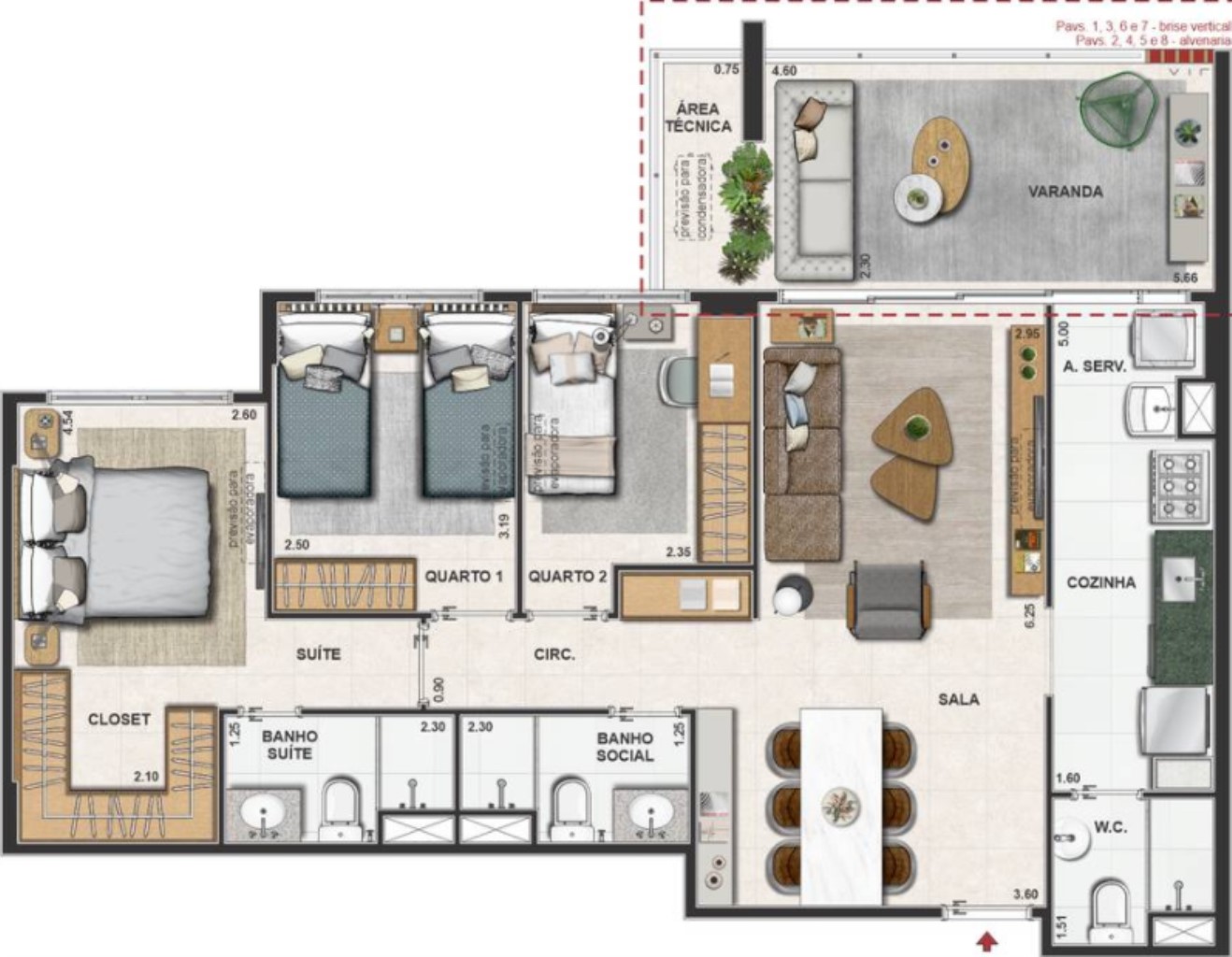 Apartamento, 3 quartos, 91 m² - Foto 70
