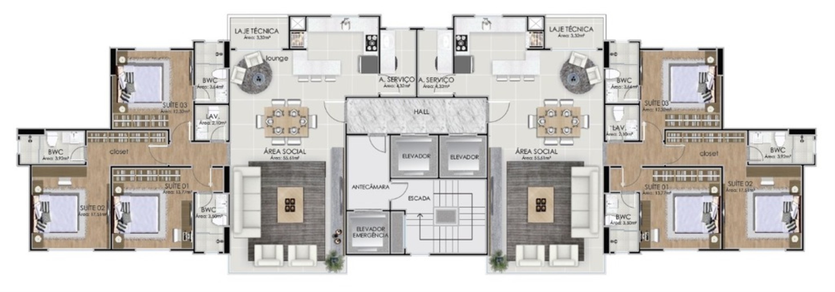 Apartamento, 3 quartos, 135 m² - Foto 5