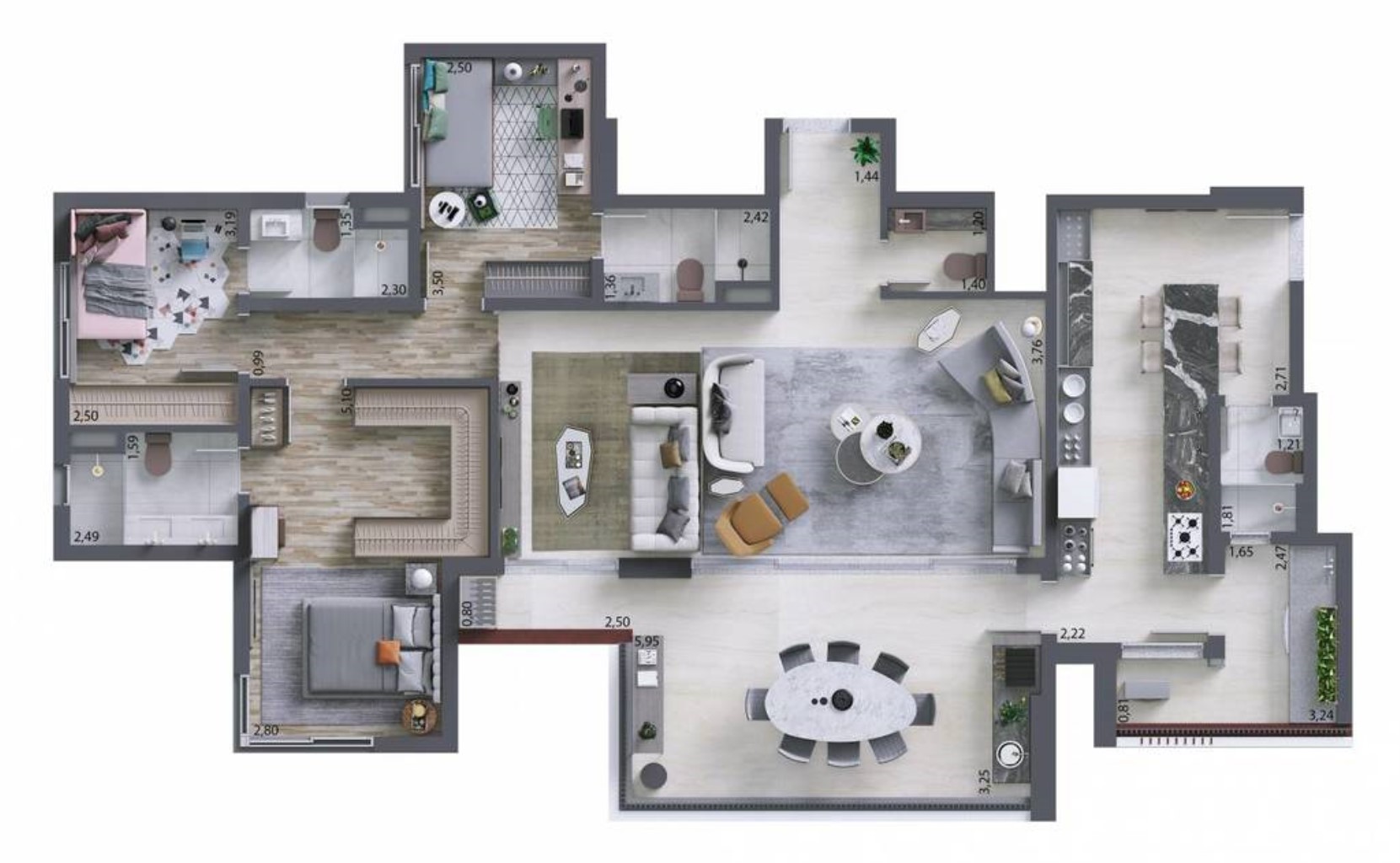 Apartamento, 3 quartos, 100 m² - Foto 29