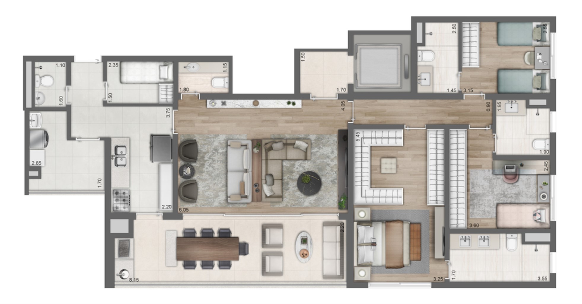 Apartamento, 4 quartos, 158 m² - Foto 17