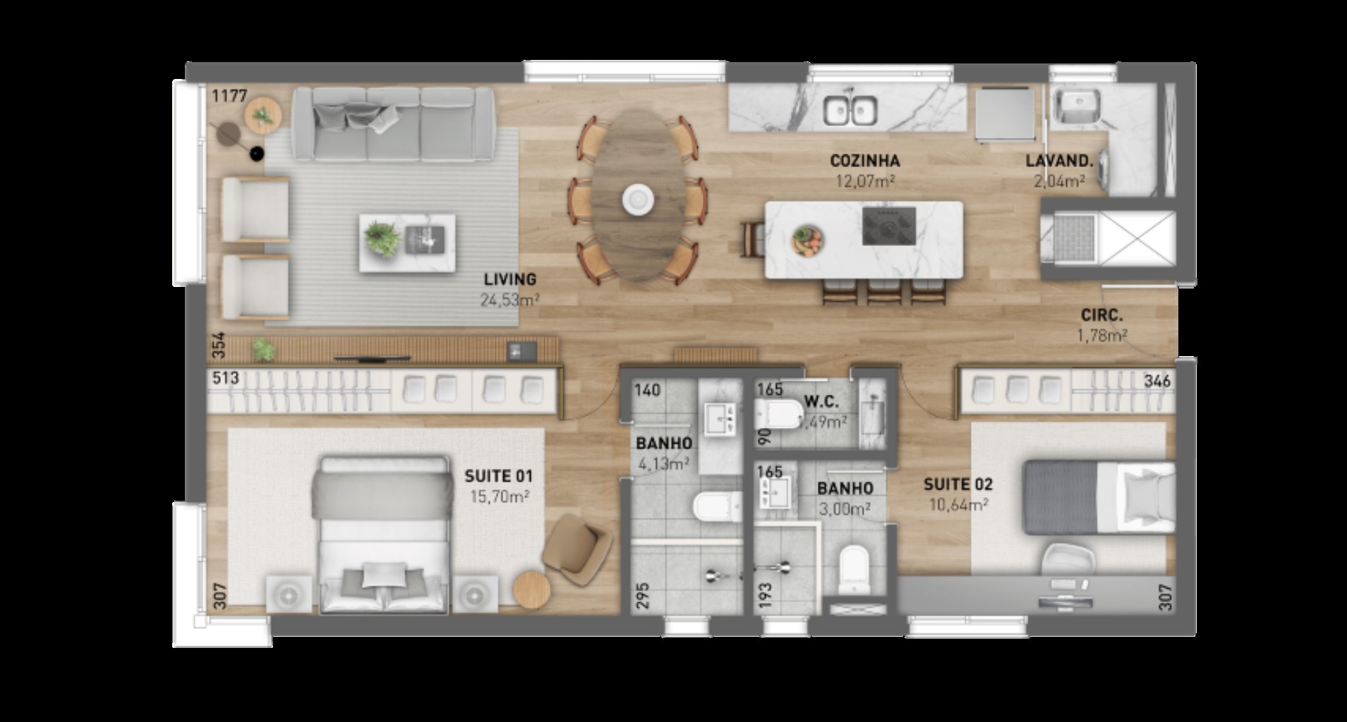 Apartamento, 2 quartos, 142 m² - Foto 18