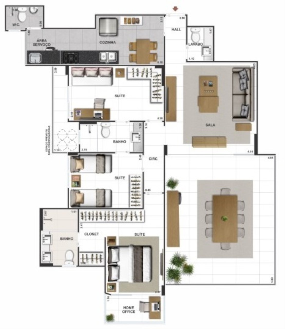 Apartamento, 3 quartos, 117 m² - Foto 21