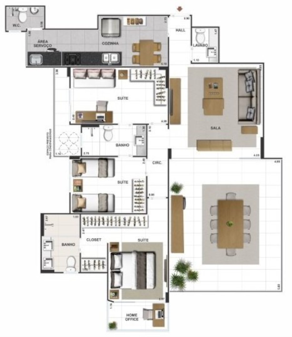 Apartamento, 3 quartos, 127 m² - Foto 21