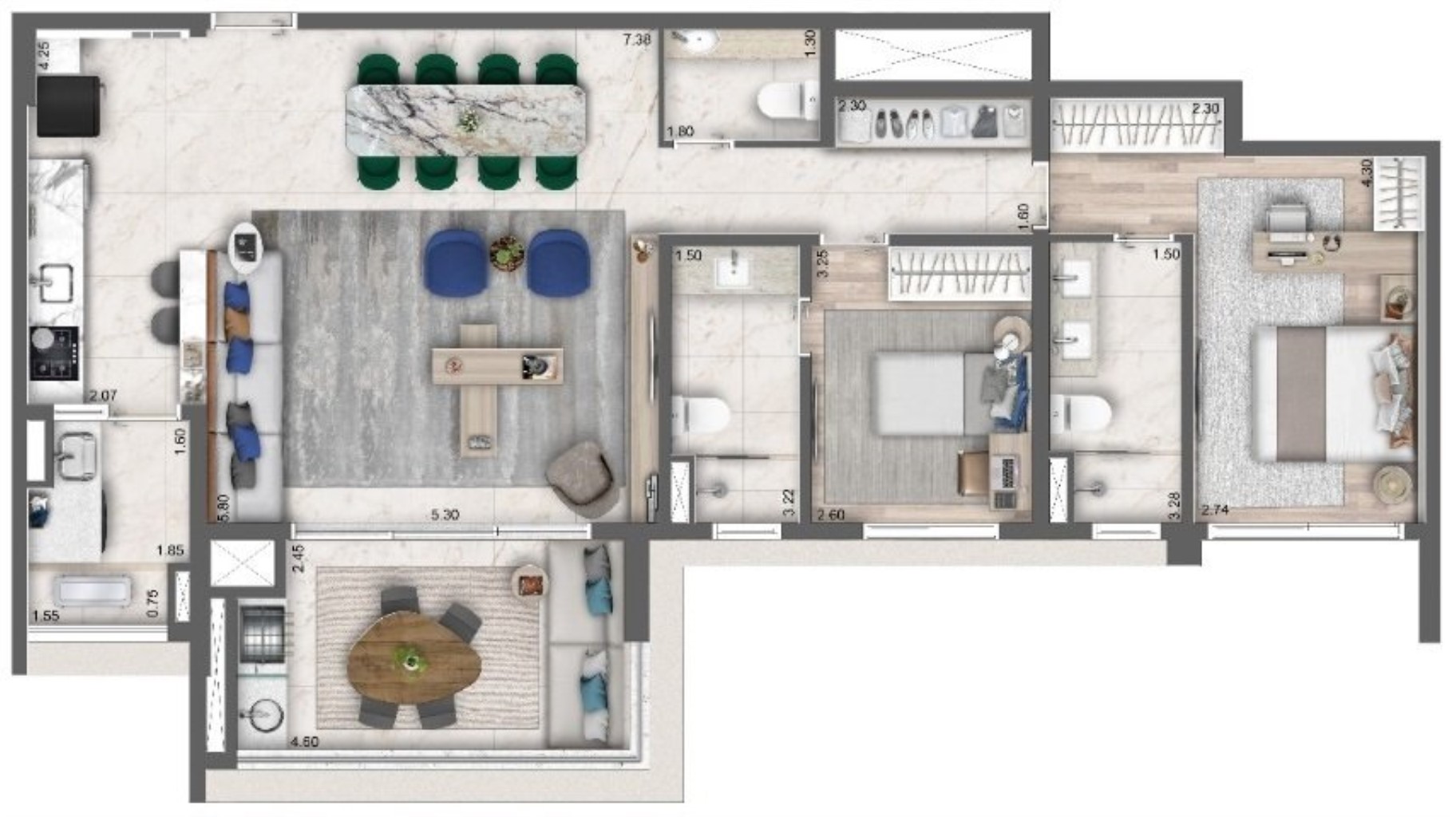 Apartamento, 3 quartos, 144 m² - Foto 21