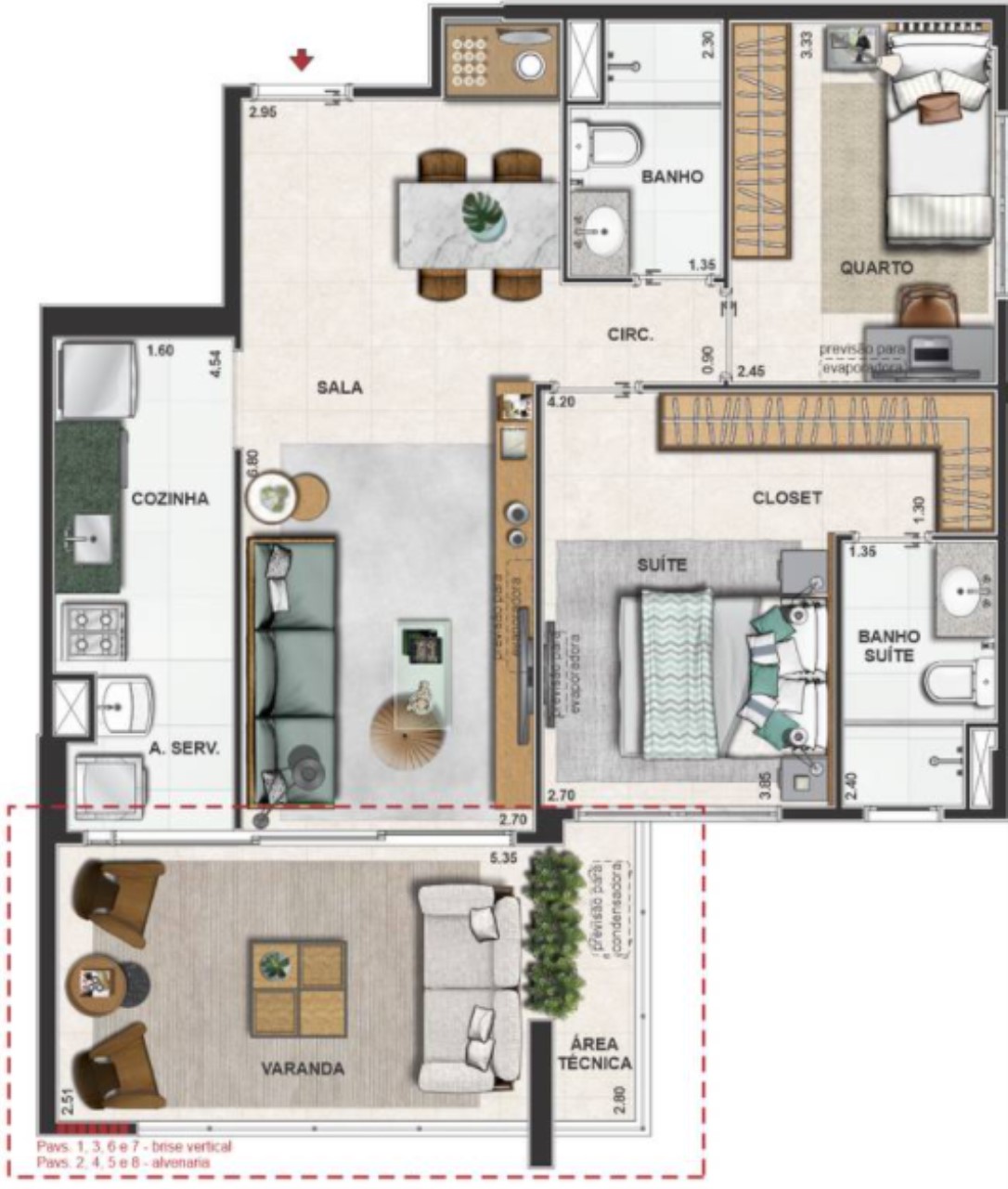 Apartamento, 3 quartos, 91 m² - Foto 66