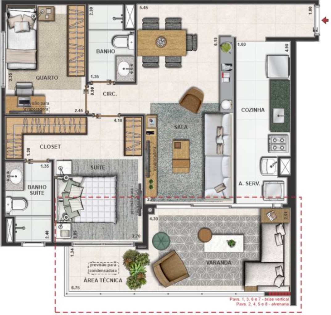 Apartamento, 3 quartos, 91 m² - Foto 69