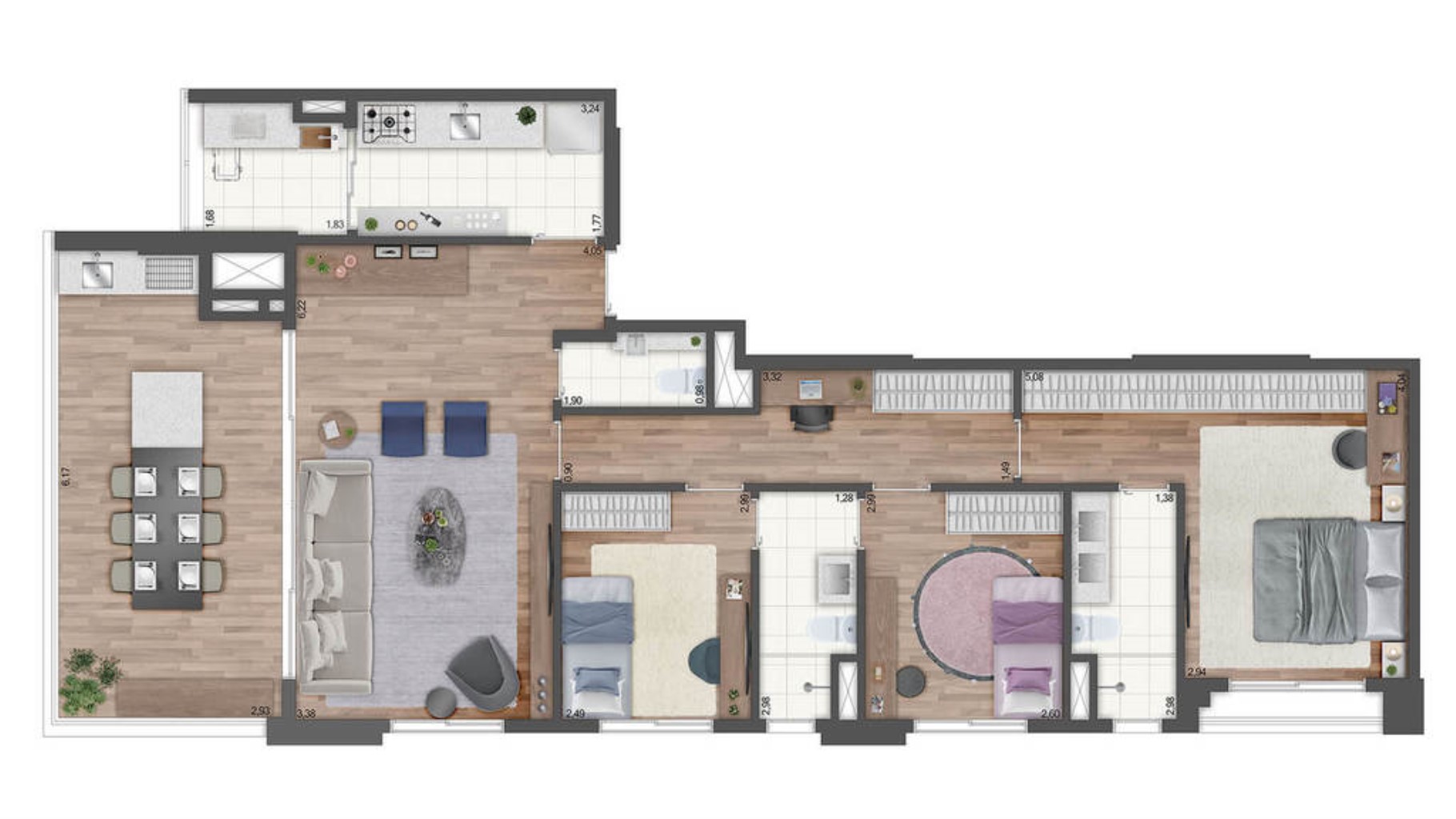Apartamento, 3 quartos, 111 m² - Foto 12