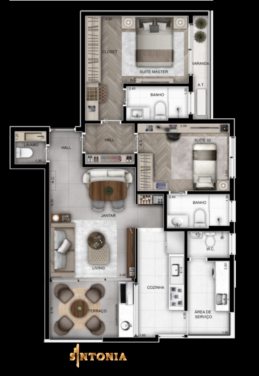 Apartamento, 1 quarto, 66 m² - Foto 22