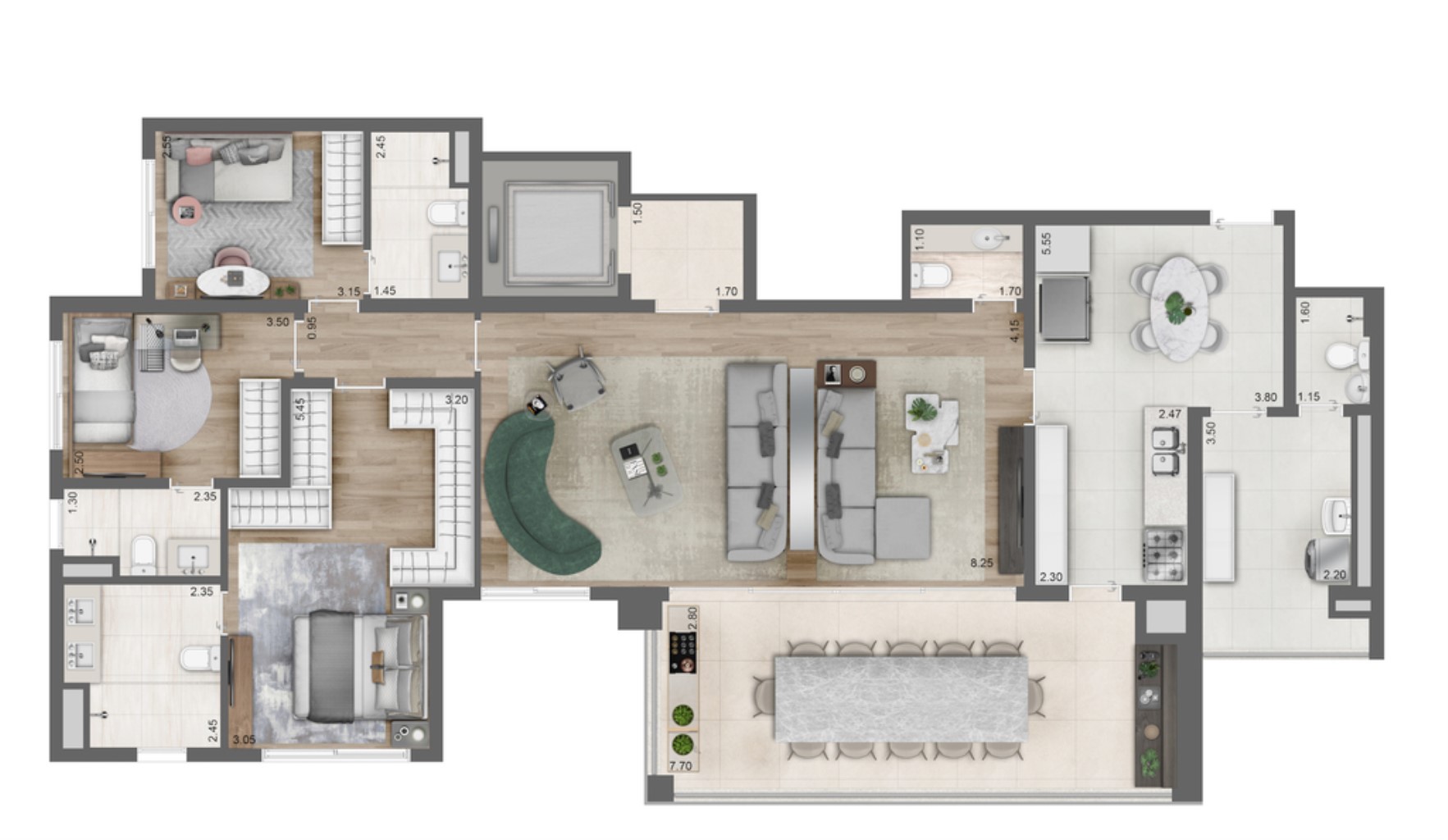 Apartamento, 4 quartos, 158 m² - Foto 20
