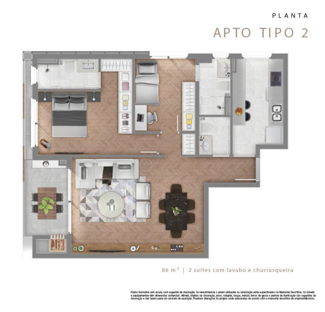 Apartamento, 2 quartos, 86 m² - Foto 21