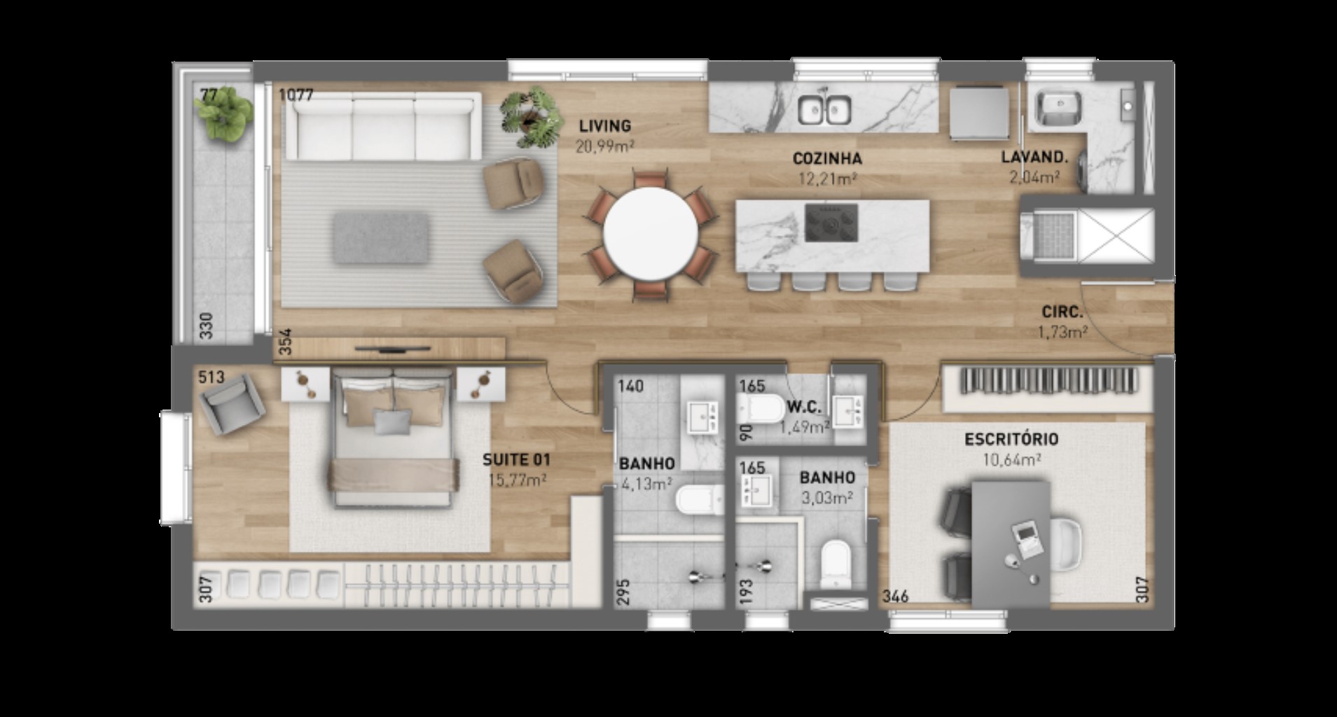 Apartamento, 2 quartos, 142 m² - Foto 19