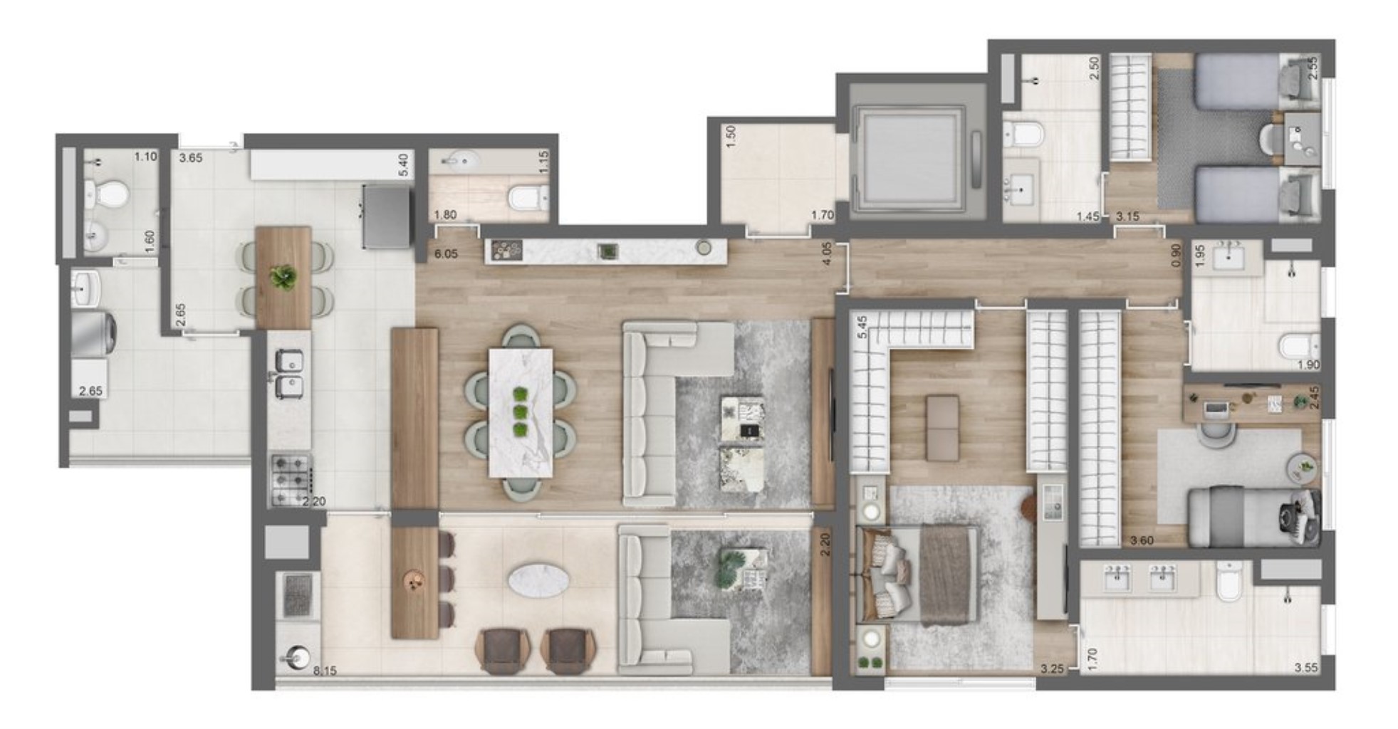Apartamento, 3 quartos, 146 m² - Foto 18
