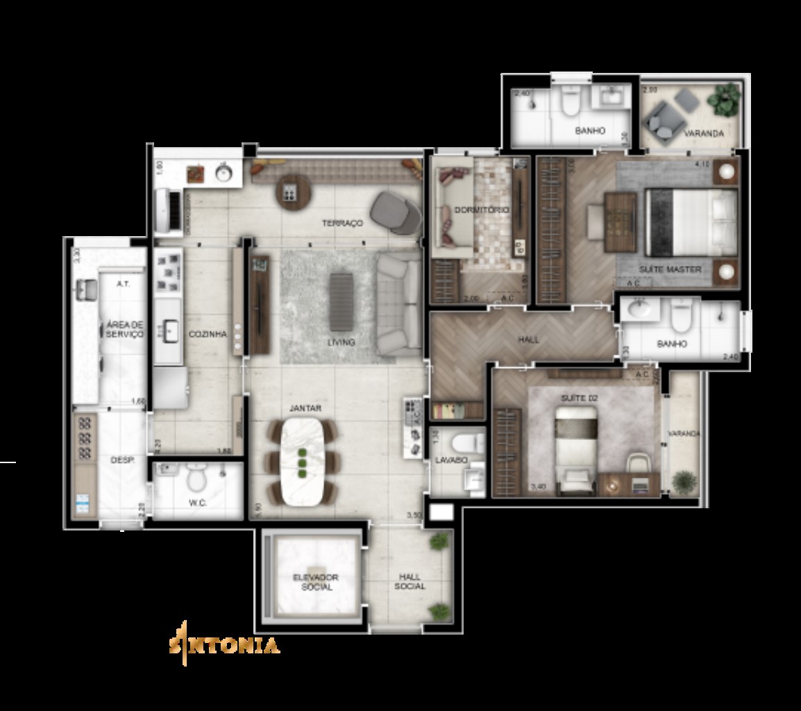 Apartamento, 4 quartos, 222 m² - Foto 24