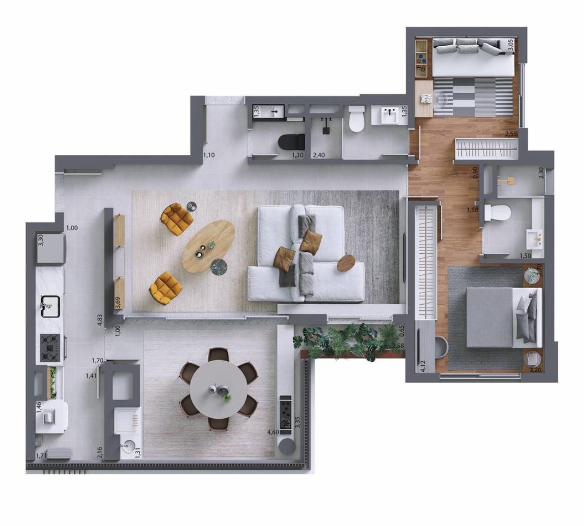 Apartamento, 3 quartos, 100 m² - Foto 27
