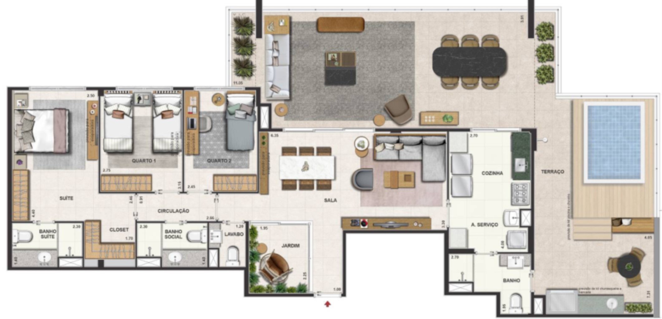 Apartamento, 3 quartos, 91 m² - Foto 74