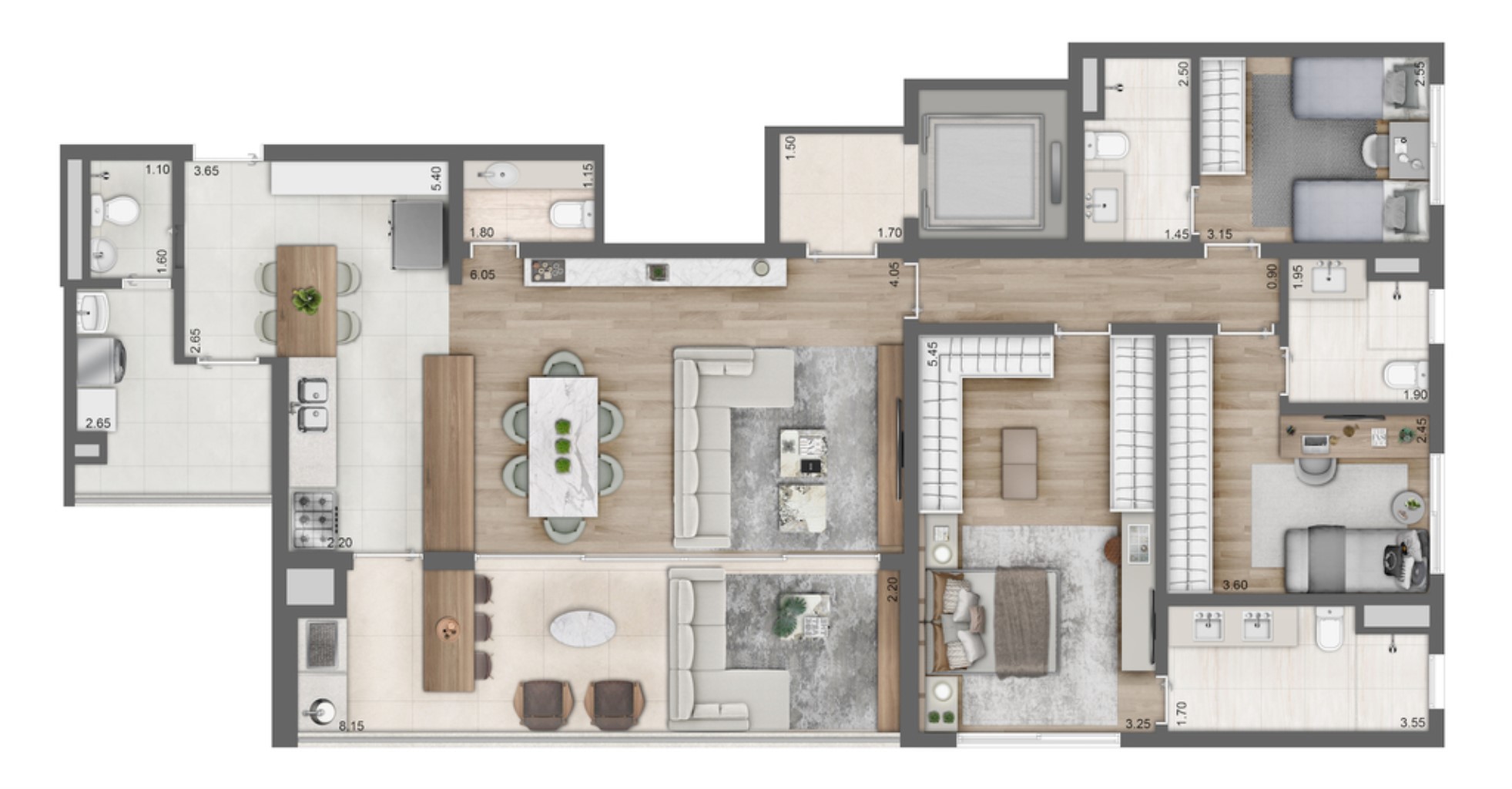 Apartamento, 4 quartos, 158 m² - Foto 18