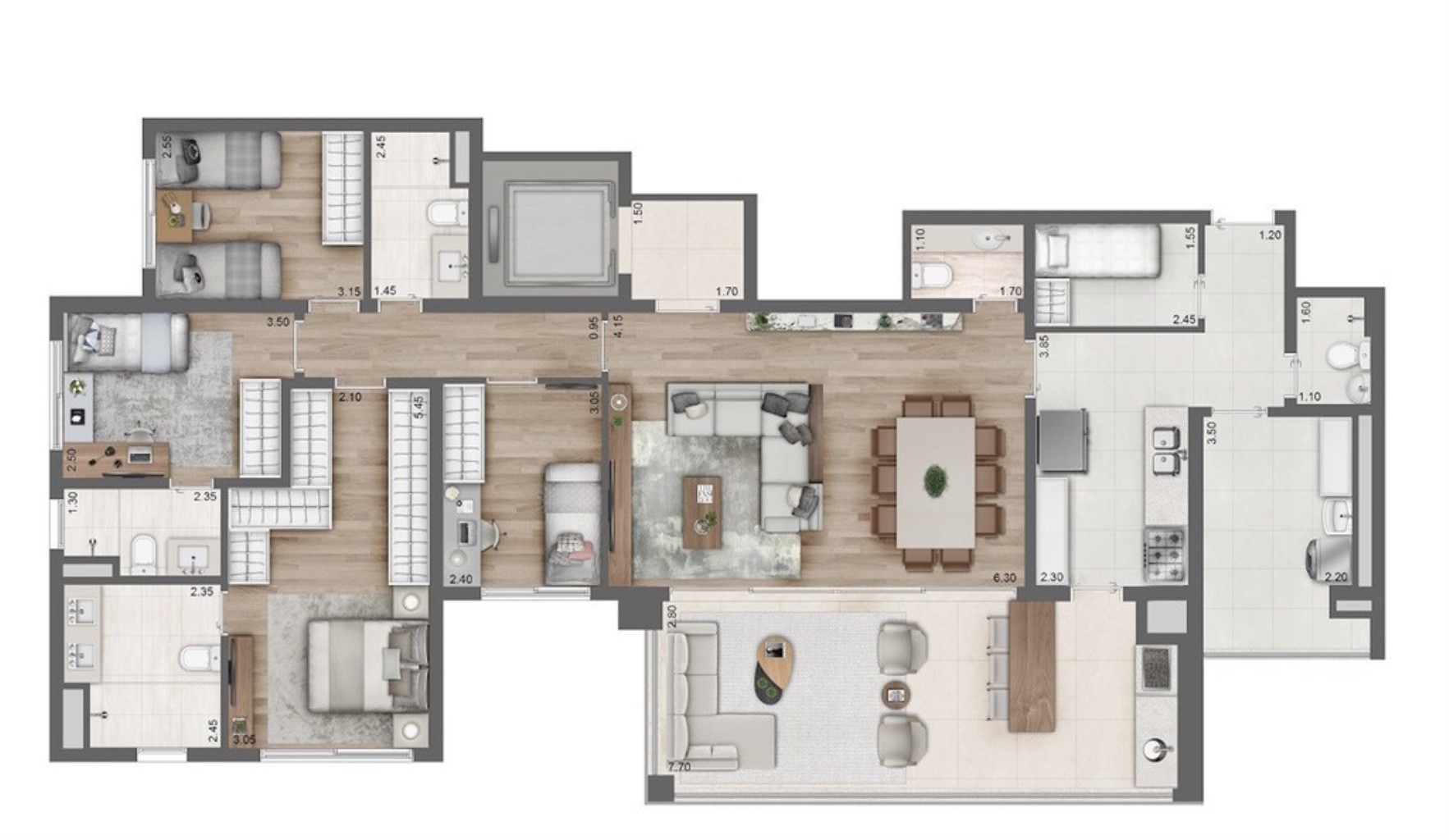 Apartamento, 4 quartos, 158 m² - Foto 19