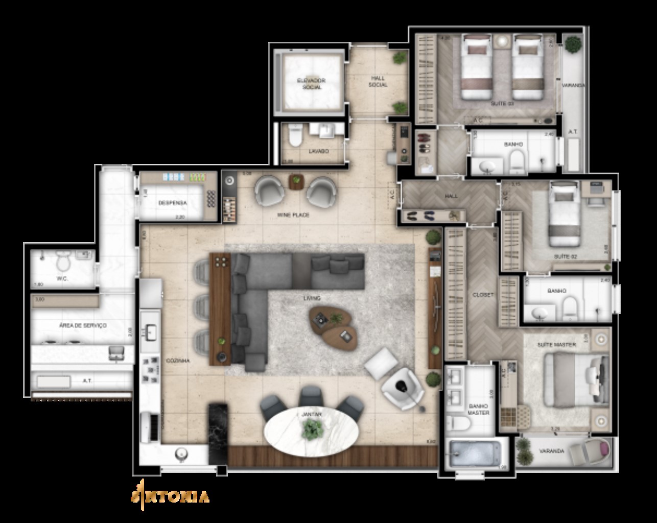 Apartamento, 1 quarto, 66 m² - Foto 27