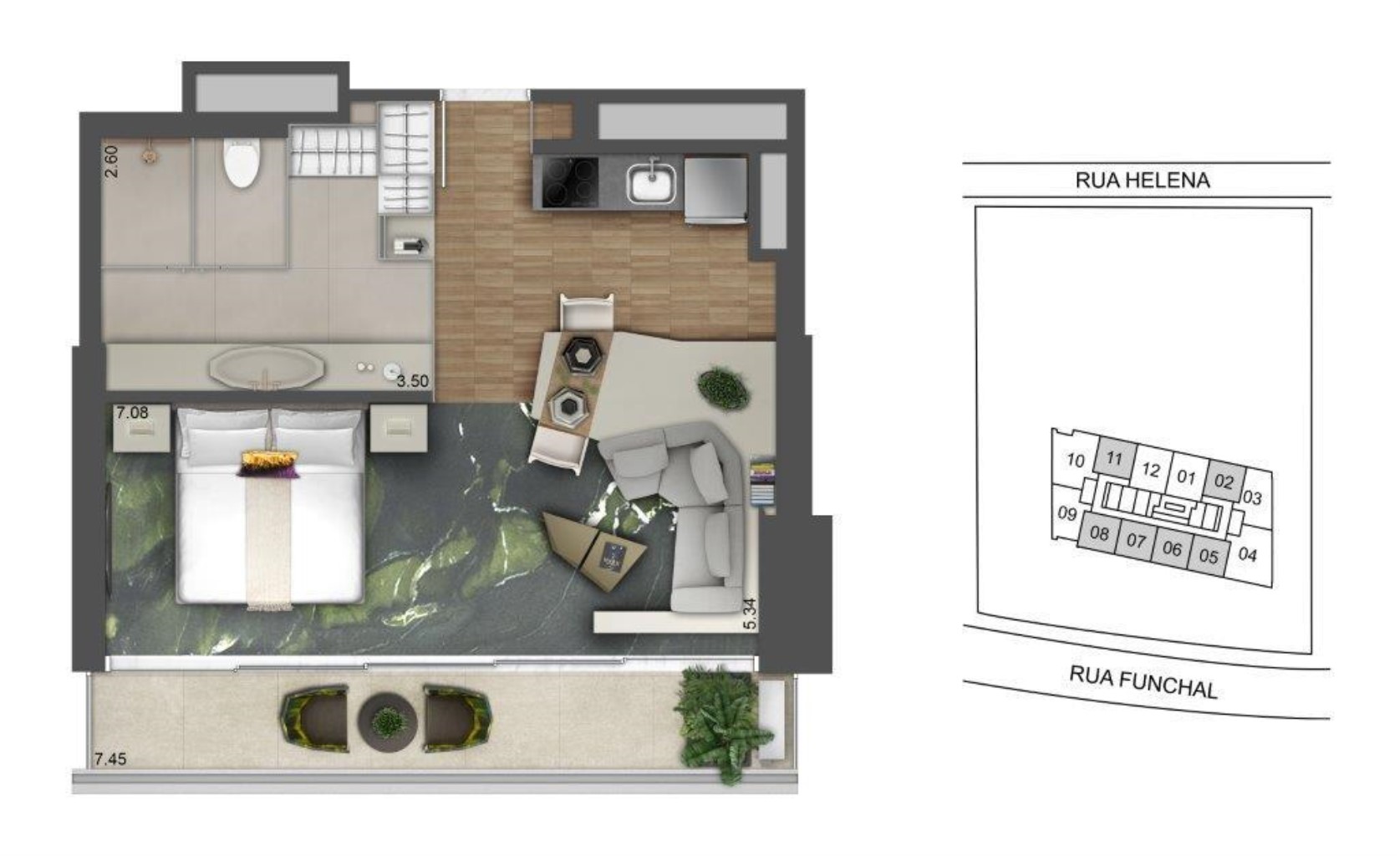 Apartamento, 1 quarto, 53 m² - Foto 19