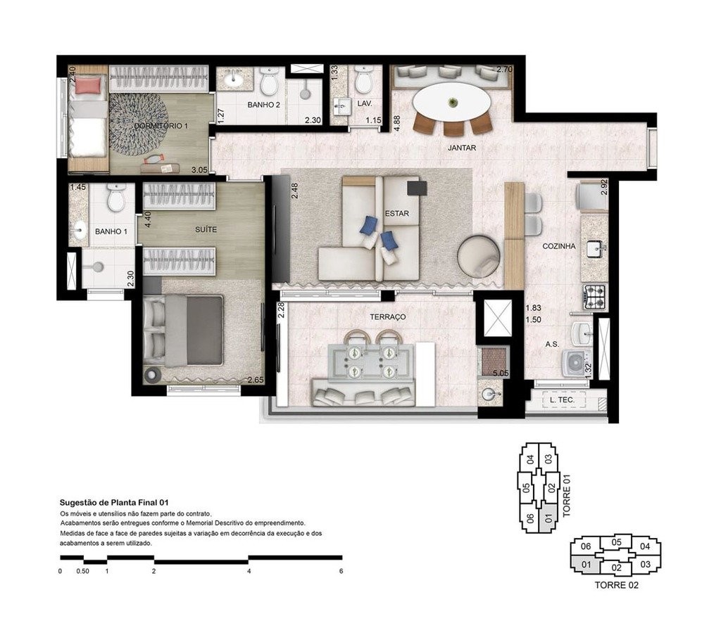 Apartamento, 3 quartos, 133 m² - Foto 46