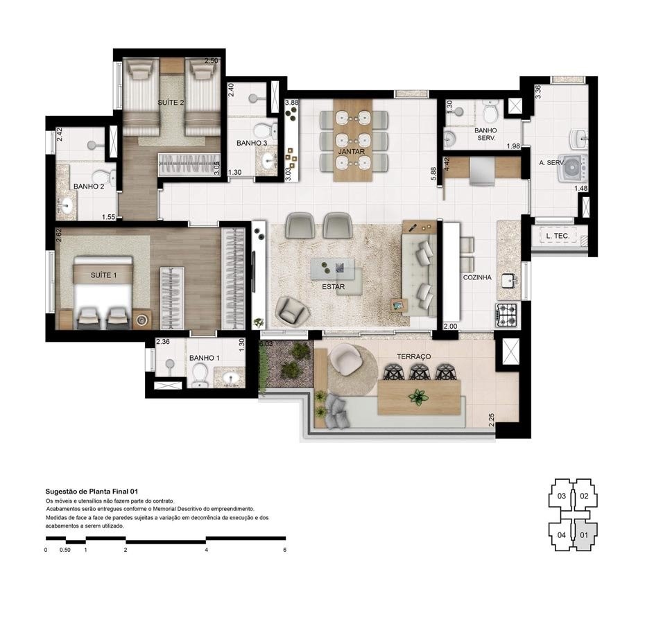 Apartamento, 3 quartos, 133 m² - Foto 40