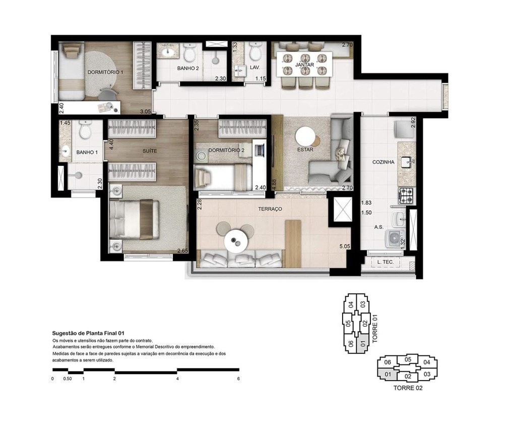 Apartamento, 3 quartos, 133 m² - Foto 45