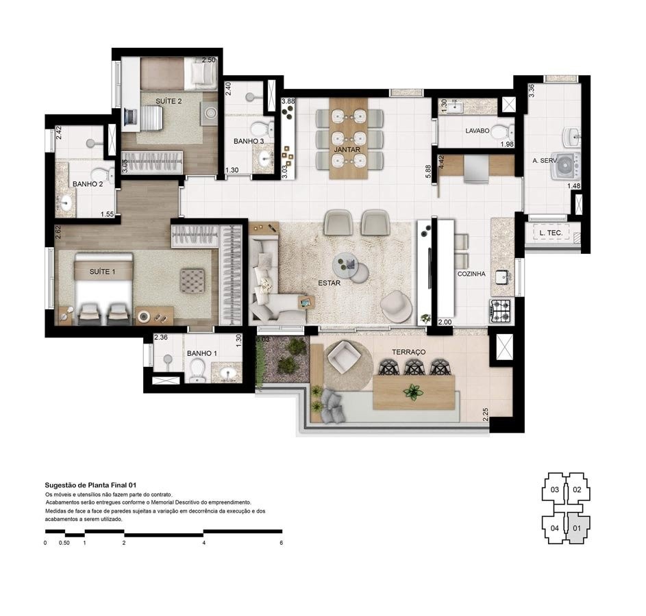 Apartamento, 3 quartos, 133 m² - Foto 39