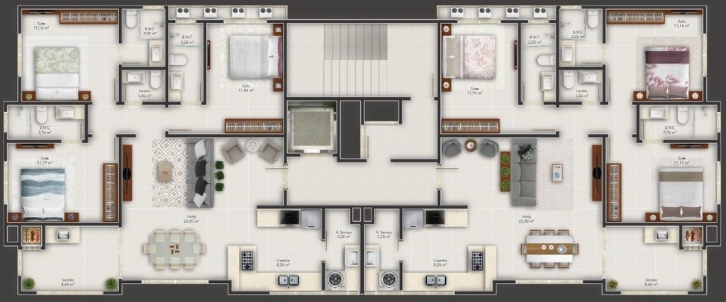Apartamento, 3 quartos, 107 m² - Foto 11