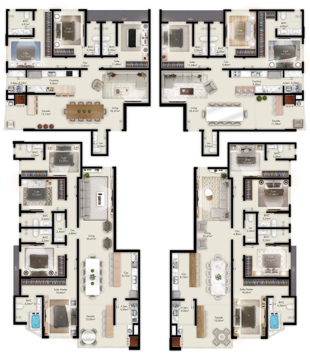 Apartamento, 4 quartos, 164 m² - Foto 29
