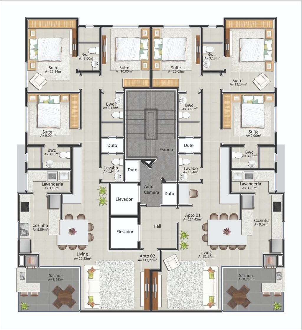 Apartamento, 3 quartos, 112 m² - Foto 14