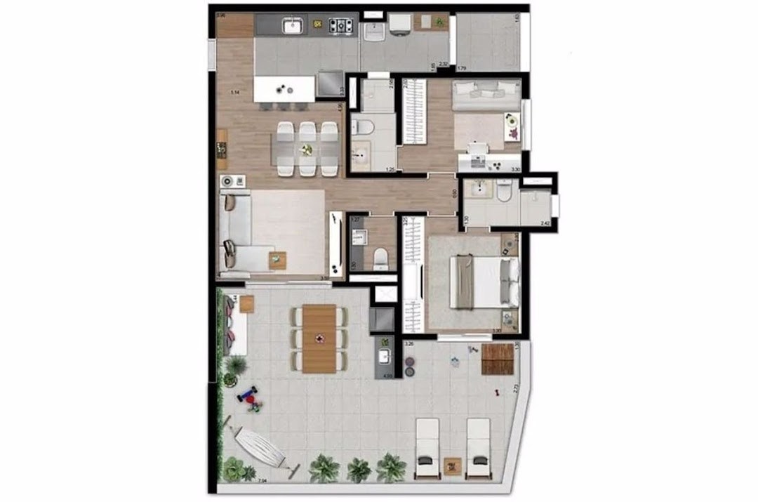 Apartamento, 2 quartos, 173 m² - Foto 15