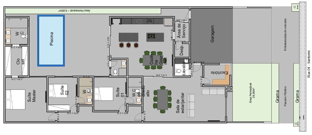 Casa, 3 quartos - Foto 2